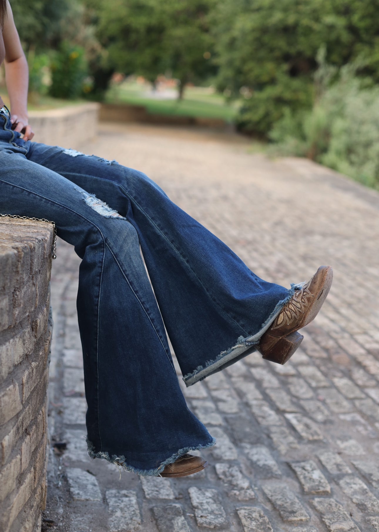 Dark wash Flare jeans