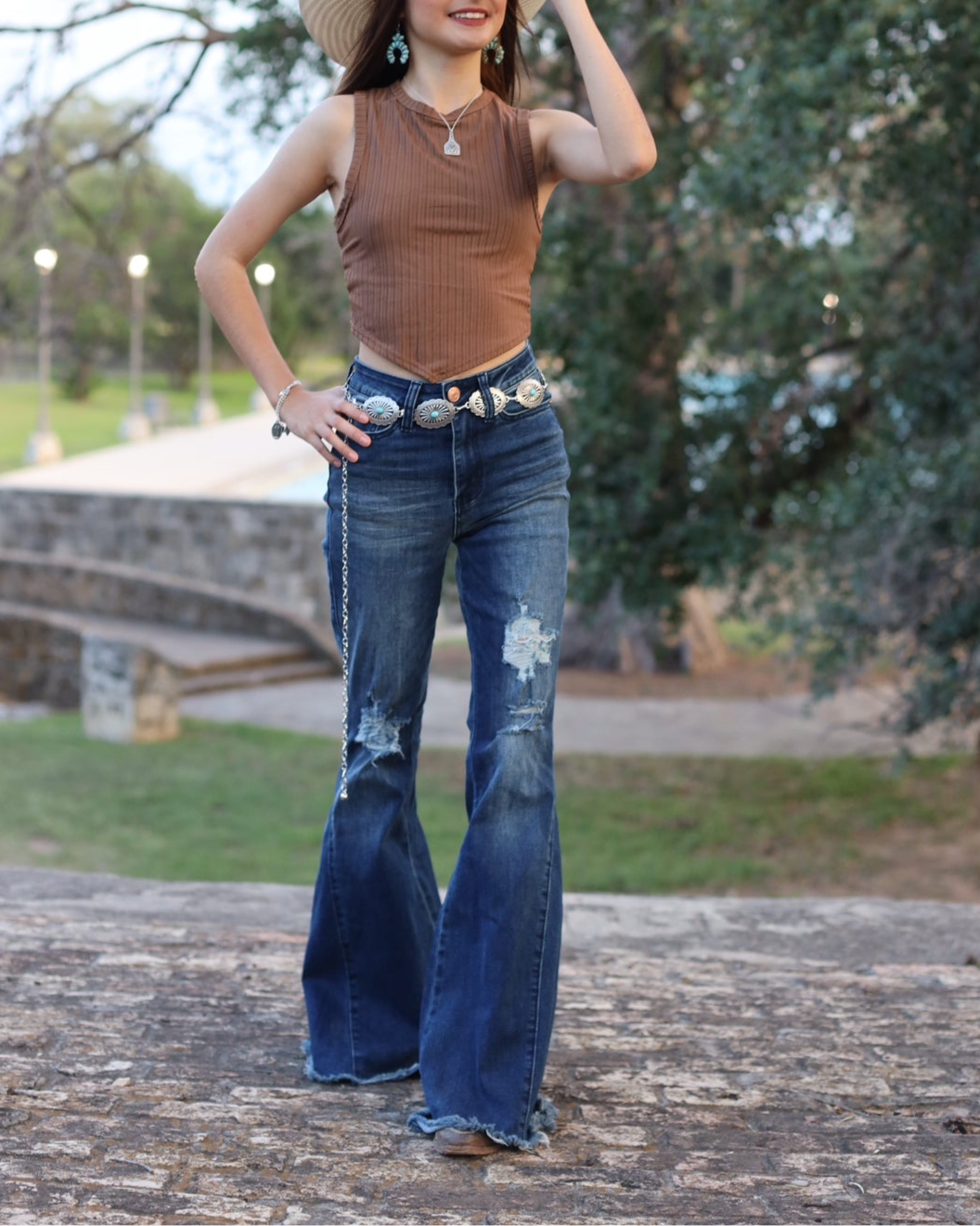 Dark wash Flare jeans