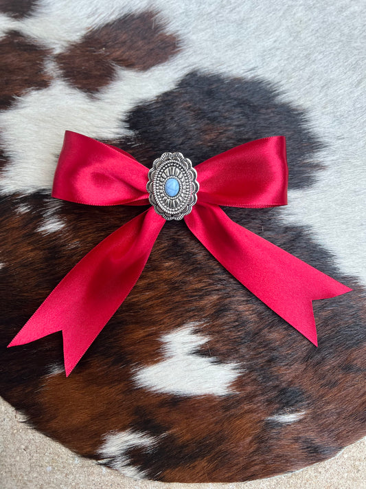 Red Western Bow