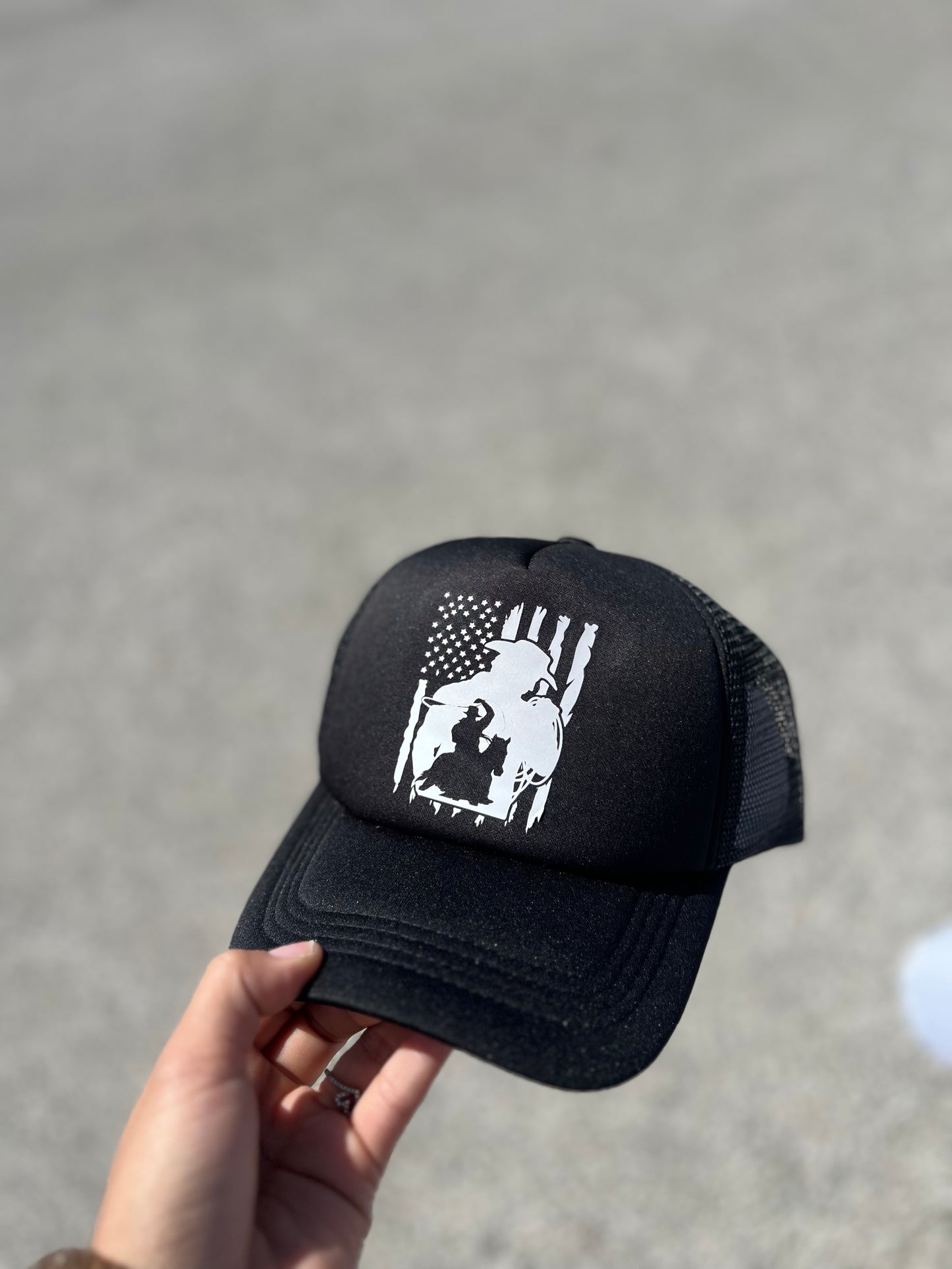 Black American Cowboy Cap